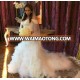 ZH3824G Off Shoulder Tulle Tiered Skirt Mermaid Wedding Dress Crystal Beads Beach Bridal Gowns African Plus Size